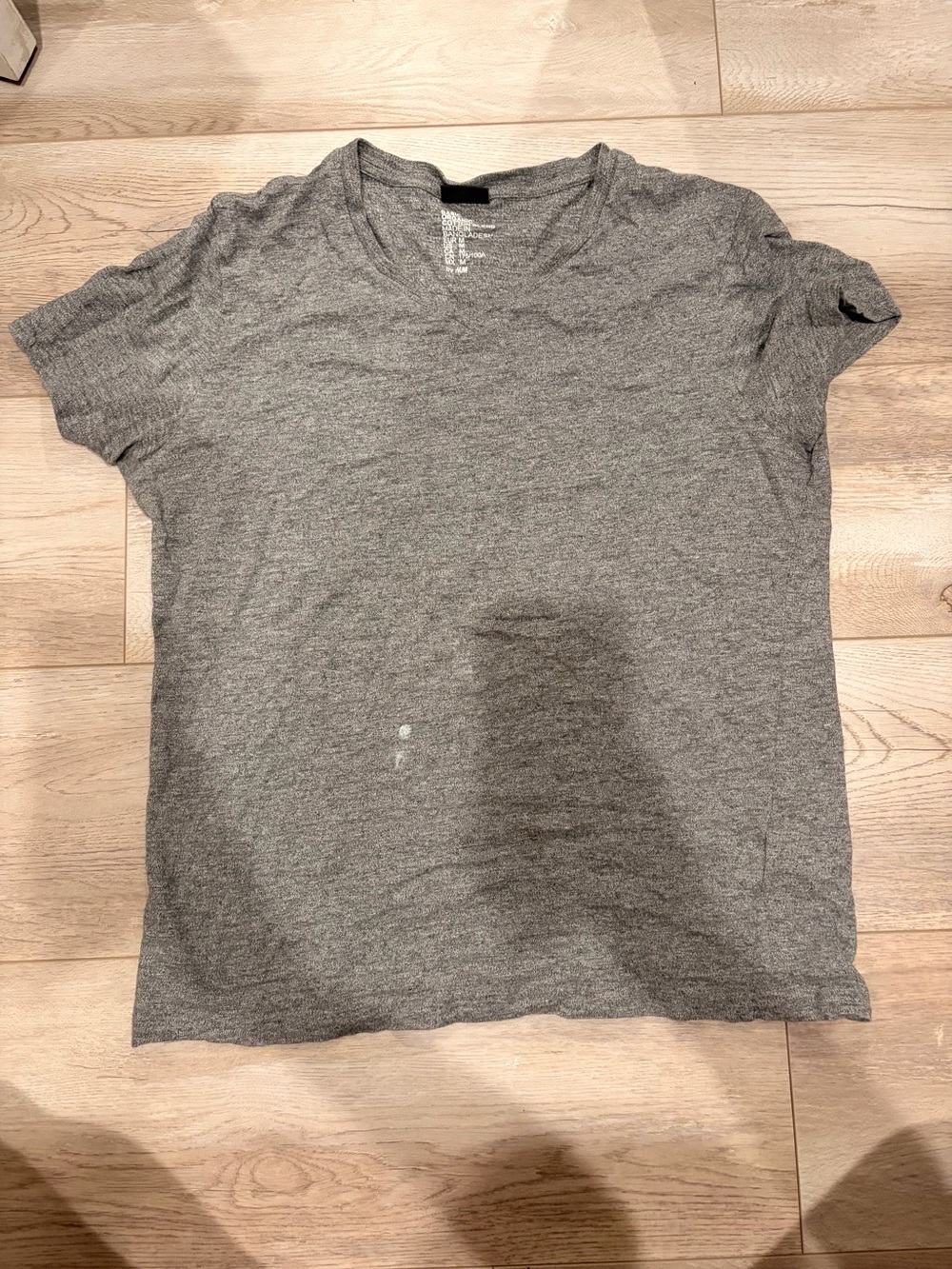 H&M Heather Gray V-Neck Short Sleeve Tee